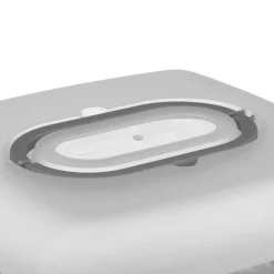 3S. x Home Boîte à gâteau carré 33x36cm gris en polypropylène Hot