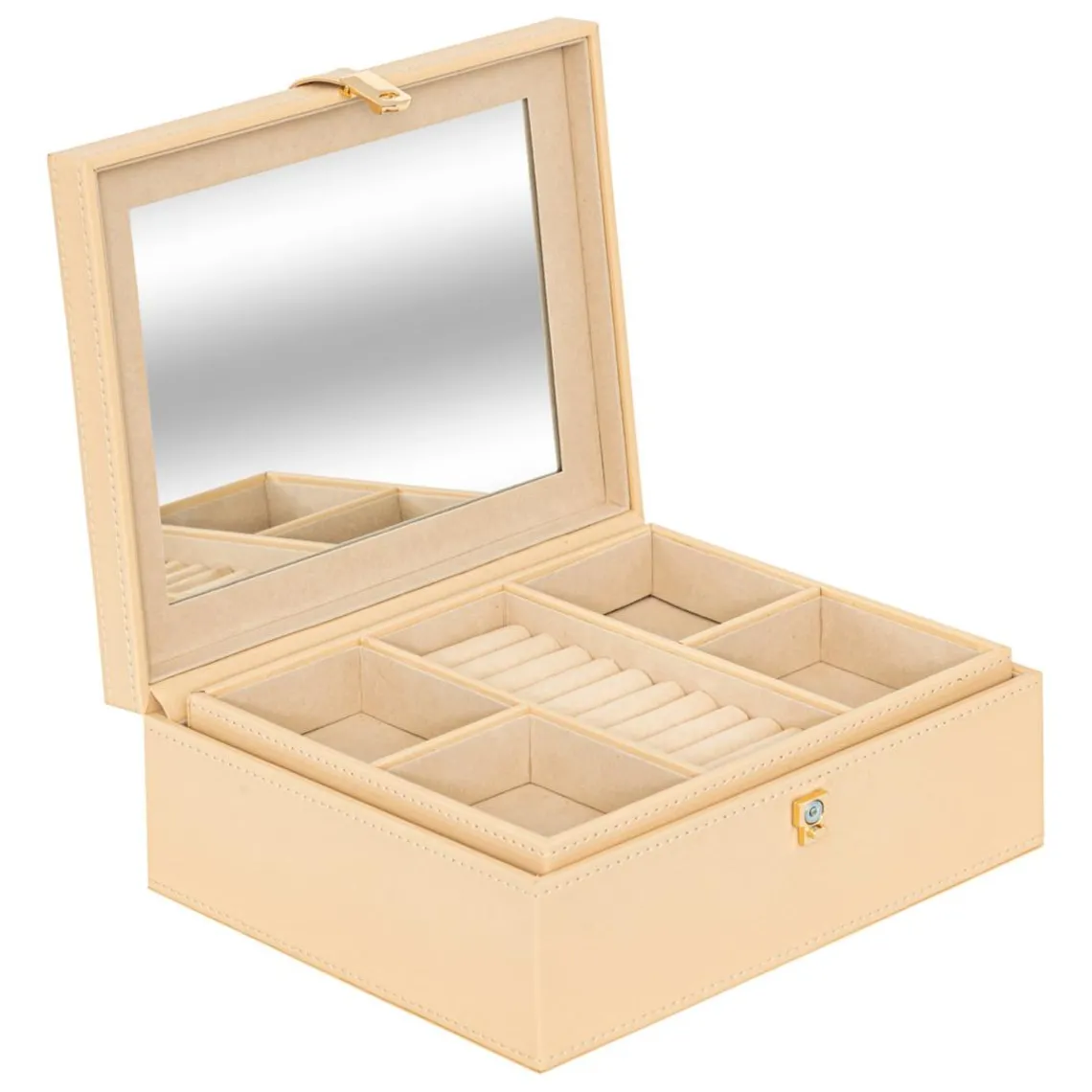 3S. x Home Boîte à Montres et Bijoux Hanifa Beige New