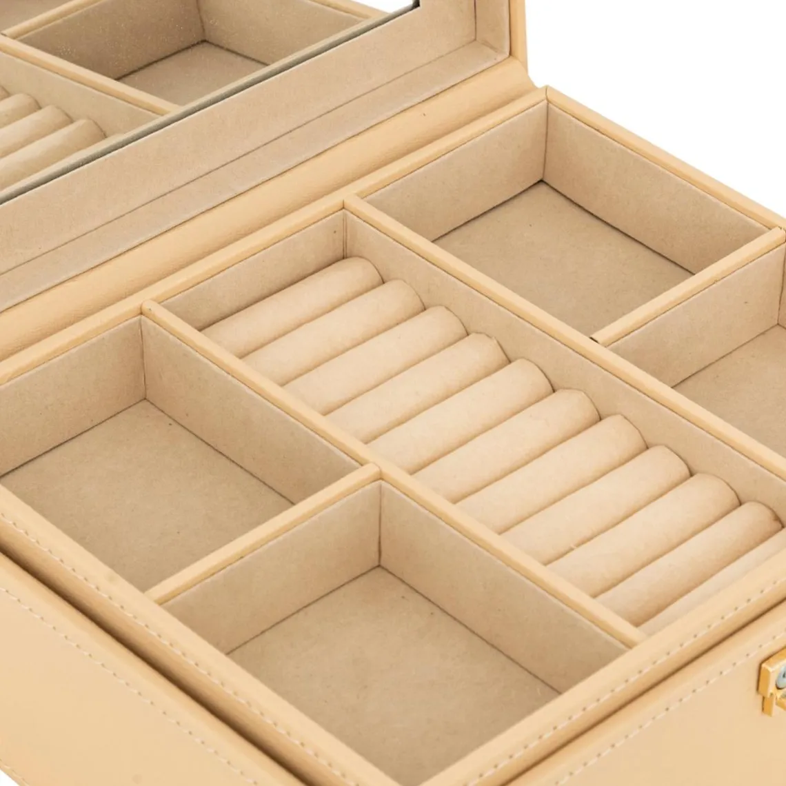 3S. x Home Boîte à Montres et Bijoux Hanifa Beige New