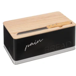 3S. x Home Boîte à pain avec couteau Best