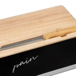 3S. x Home Boîte à pain avec couteau Best