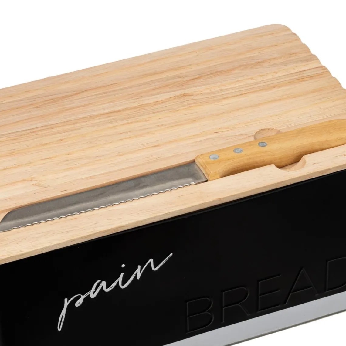 3S. x Home Boîte à pain avec couteau Best