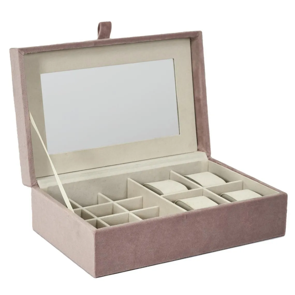 3S. x Home Boîte A Bijoux Et Montres En Velours Discount