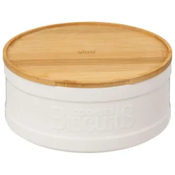 3S. x Home Boîte biscuits en céramique Blanc Online