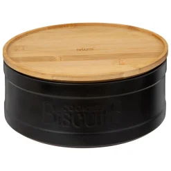 3S. x Home Boîte biscuits en céramique Noir Best