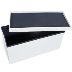 3S. x Home Boîte de rangement pliable TESSO Blanc Clearance