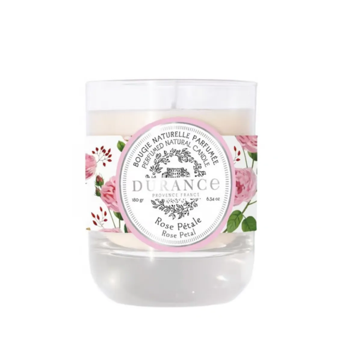 Durance Bougie naturelle parfumée Rose Pétale - Hot