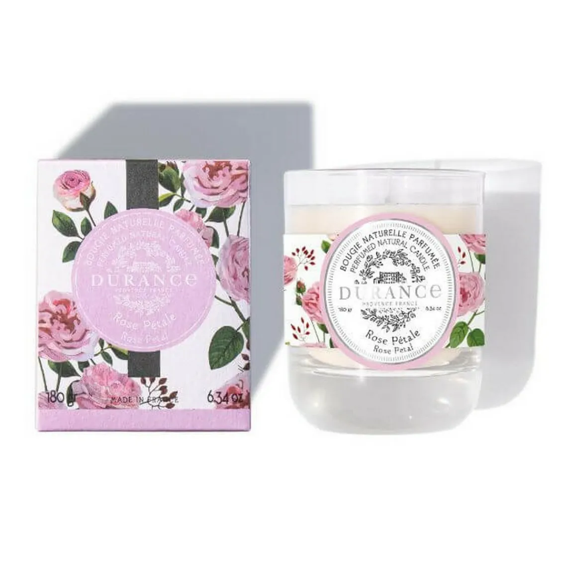 Durance Bougie naturelle parfumée Rose Pétale - Hot