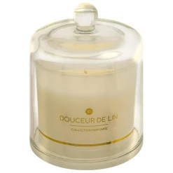 3S. x Home Bougie parfumée Ilae Fleur de lin 240g Blanc Outlet