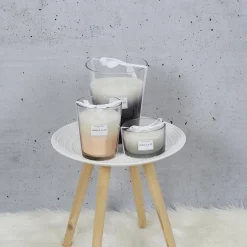 3S. x Home Bougie Parfumée Vase Noir Harmony en verre Gris Best