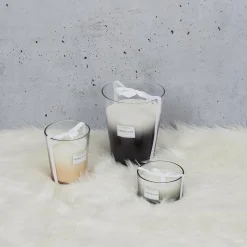 3S. x Home Bougie Parfumée Vase Noir Harmony en verre Gris Best