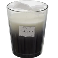 3S. x Home Bougie Parfumée Vase Noir Harmony en verre Gris Best