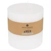 3S. x Home Bougie ronde rustique blanc D14voir Clearance
