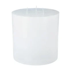 3S. x Home Bougie ronde rustique blanc D14voir Clearance