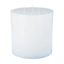 3S. x Home Bougie ronde rustique blanc D14voir Clearance