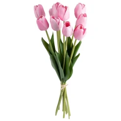 3S. x Home Bouquet 10 tulipes artificielles Satis Orange Discount