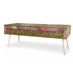 3S. x Home Bout de Lit Jadida et Tissu Bronze