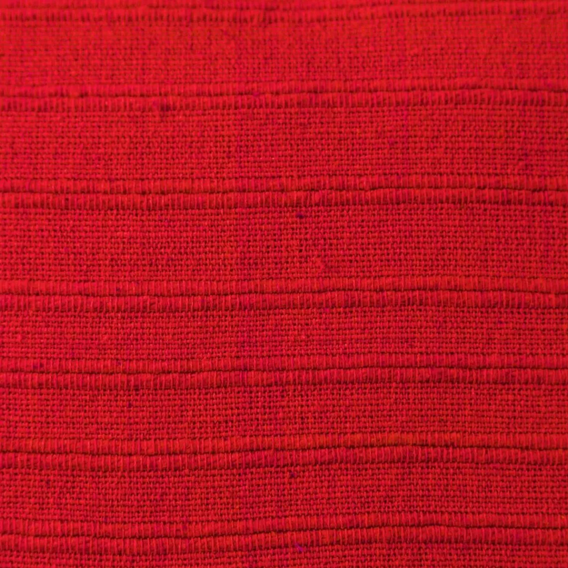 Becquet Boutis, plaid ou jeté de canapé uni en coton ORION - Rouge