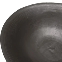 Macabane Braséro rond foyer en fonte sur pieds acier couleur rouille GREGOIRE Discount