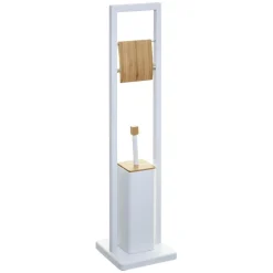 3S. x Home Brosse WC + Dérouleur Natureo Blanc Discount