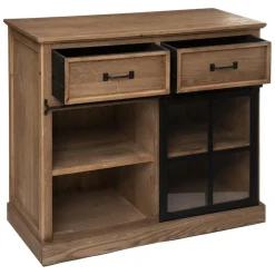 3S. x Home Buffet 1 Portes 2 Tiroirs VR DANIK Hot