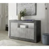 3S. x Home Buffet 3 portes battantes URBINO oxyde et cement Hot