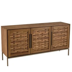 Macabane Buffet 3 portes en bois de teck recyclé New