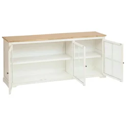 3S. x Home Buffet 3 portes en verre Clearance