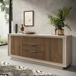 3S. x Home Buffet 2 portes et 3 tiroirs cashmere Sale