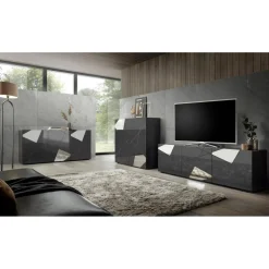 3S. x Home Buffet 3 portes gris