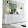 3S. x Home Buffet 4 portes ICE laqué blanc brillant Clearance