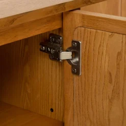 3S. x Home Buffet 4 portes Kisco hévéa Rotin Clearance