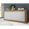 3S. x Home Buffet 4 portes Mercure en panneaux de particules Outlet