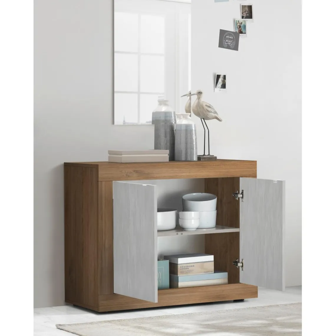 3S. x Home Buffet 2 portes panneaux de particules de première qualité Online