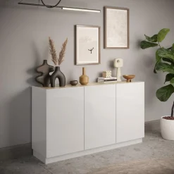 3S. x Home Buffet 3 portes panneaux de particules Best