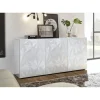 3S. x Home Buffet 3 portes PRISMA laqué blanc brillant Outlet