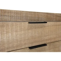 Macabane Buffet 3 tiroirs 1 porte teck et pieds métal CARLA Online