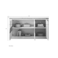 3S. x Home Buffet Blanc SAVONA