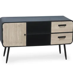 3S. x Home Buffet en Bois 2 Tiroirs et 1 Placard CRIKS Outlet