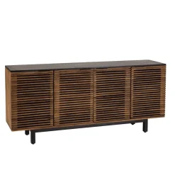 Macabane Buffet en bois de manguier 4 portes ajourées ALIX Hot