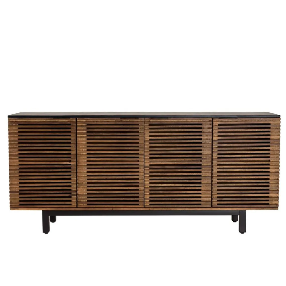 Macabane Buffet en bois de manguier 4 portes ajourées ALIX Hot