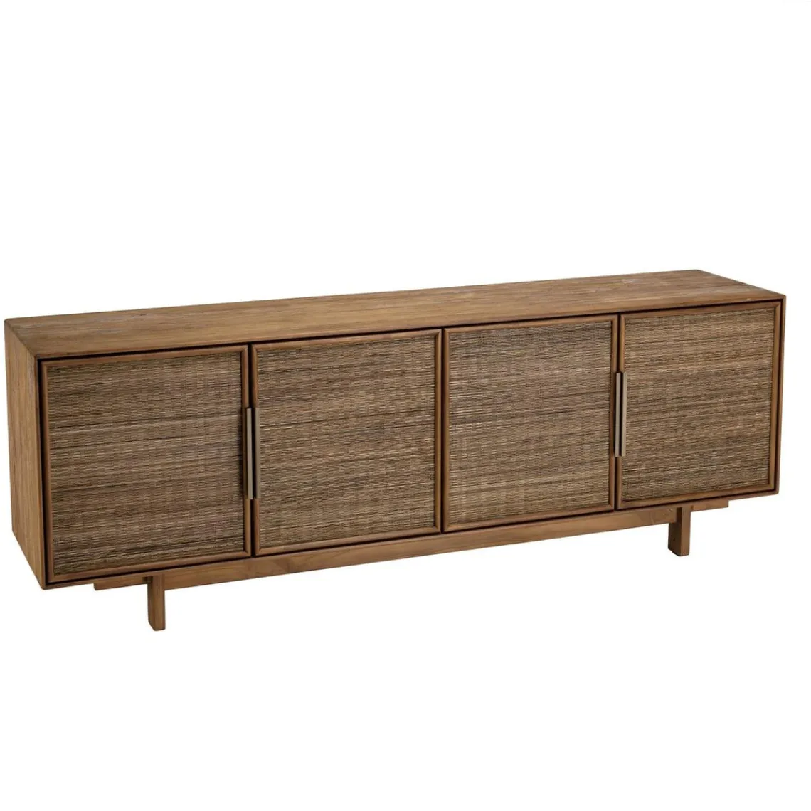 Macabane Buffet en bois de teck recyclé naturel 4 portes Hot