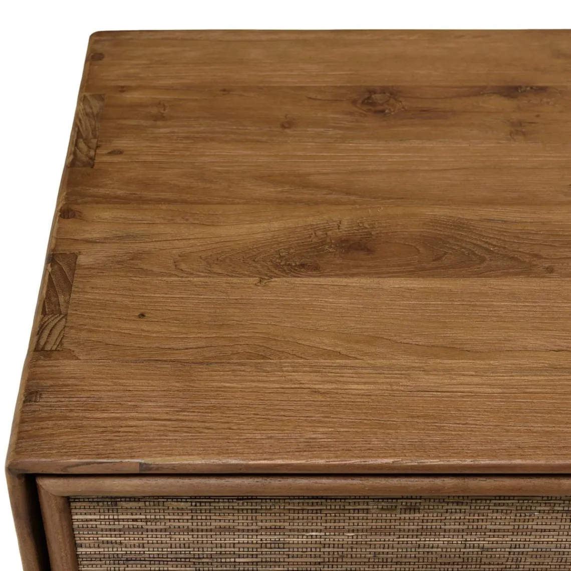 Macabane Buffet en bois de teck recyclé naturel 4 portes Hot