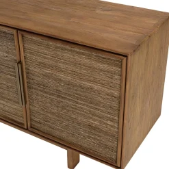 Macabane Buffet en bois de teck recyclé naturel 4 portes Hot