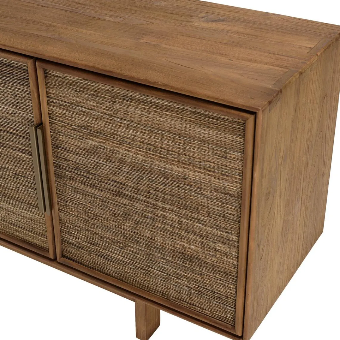 Macabane Buffet en bois de teck recyclé naturel 4 portes Hot