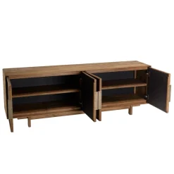 Macabane Buffet en bois de teck recyclé naturel 4 portes Hot