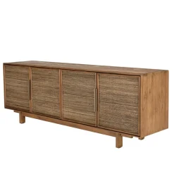 Macabane Buffet en bois de teck recyclé naturel 4 portes Hot