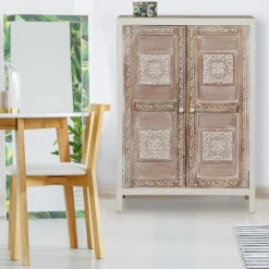 3S. x Home Buffet Haut 2 portes Toudou Bois Vintage Best