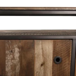 Macabane Buffet SIXTINE 3 Portes Et 1 Étagère Bois Teck Recyclé Acacia Mahogany Et Métal Online