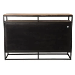 Macabane Buffet SIXTINE 3 Portes Et 1 Étagère Bois Teck Recyclé Acacia Mahogany Et Métal Online